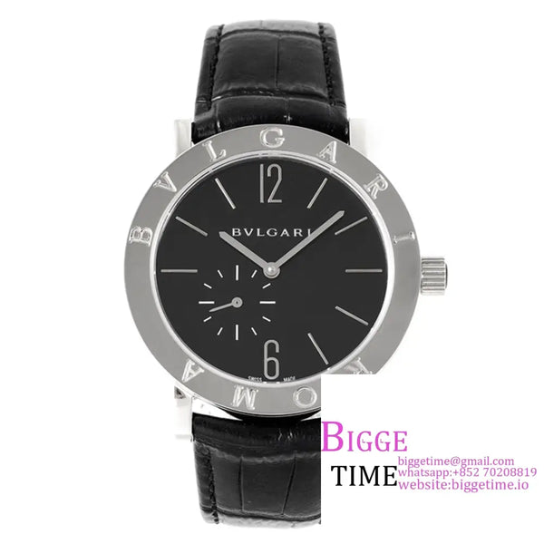 Bvlgari Roma 41Mm Black Dial Leather Strap Bvf My9015 Option1