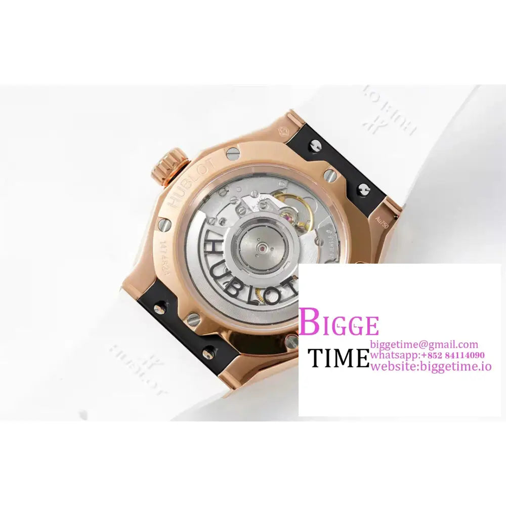 Classic Fusion 40Mm Rg White Dial Rubber Strap Apsf A1110 Hublot