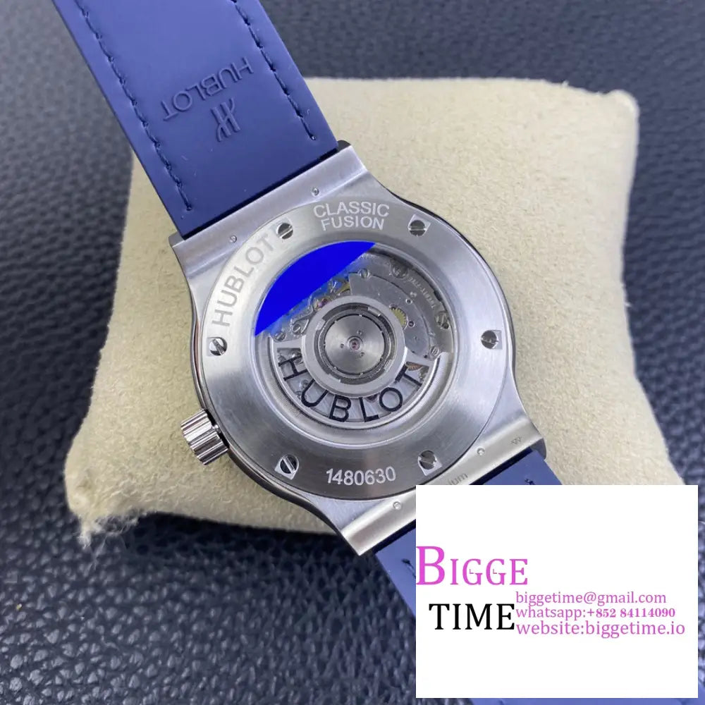 Classic Fusion 42Mm Blue Dial Rubber Strap Apsf A1110 Hublot