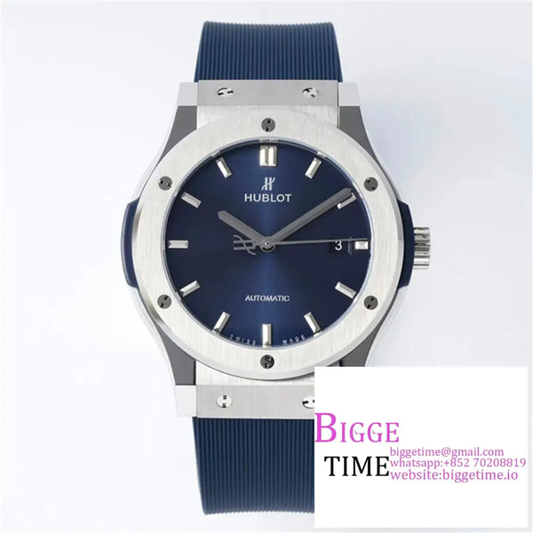 Classic Fusion 42Mm Blue Dial Rubber Strap Jj + F A1110 Option1 Hublot