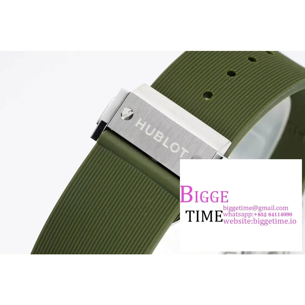 Classic Fusion 42Mm Green Dial Rubber Strap Jj + F A1110 Hublot