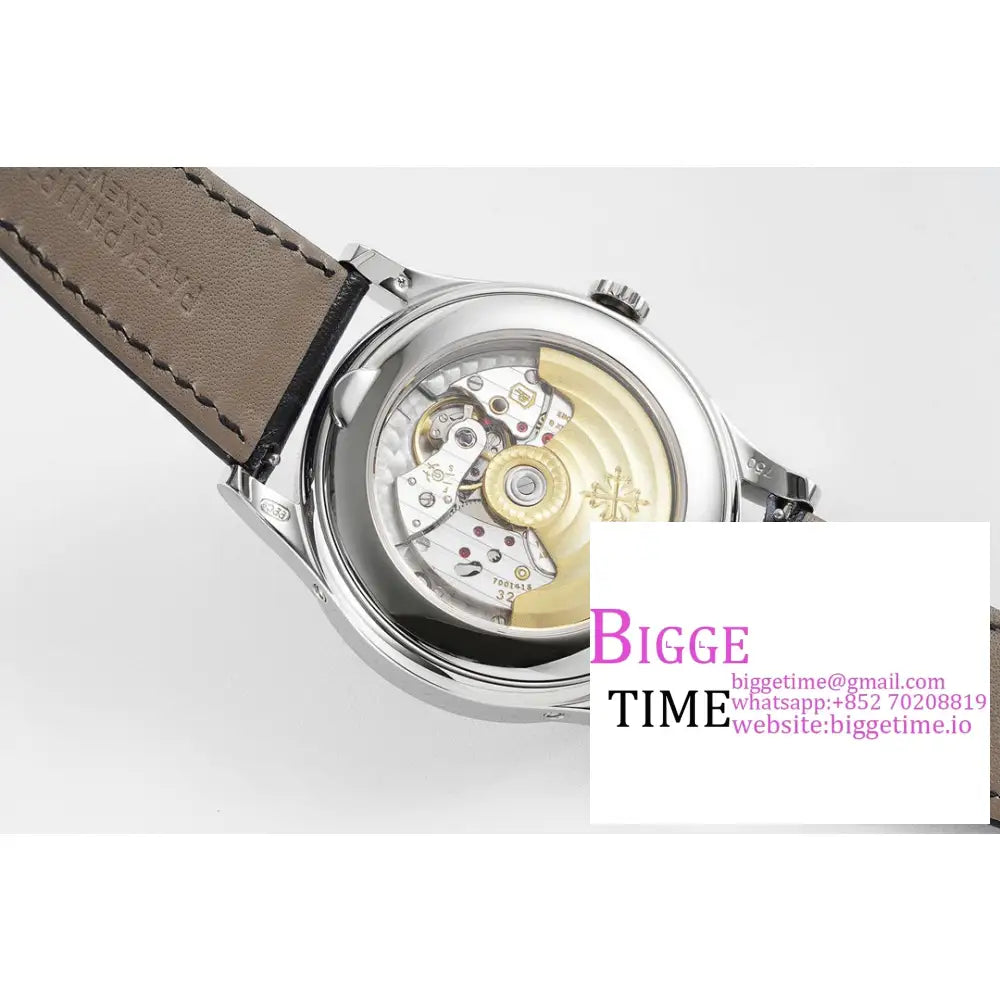 Complications Annual Calendar 38Mm 5396 Grey Dial Number Marker Black Leather Strap Ppf A324Sc