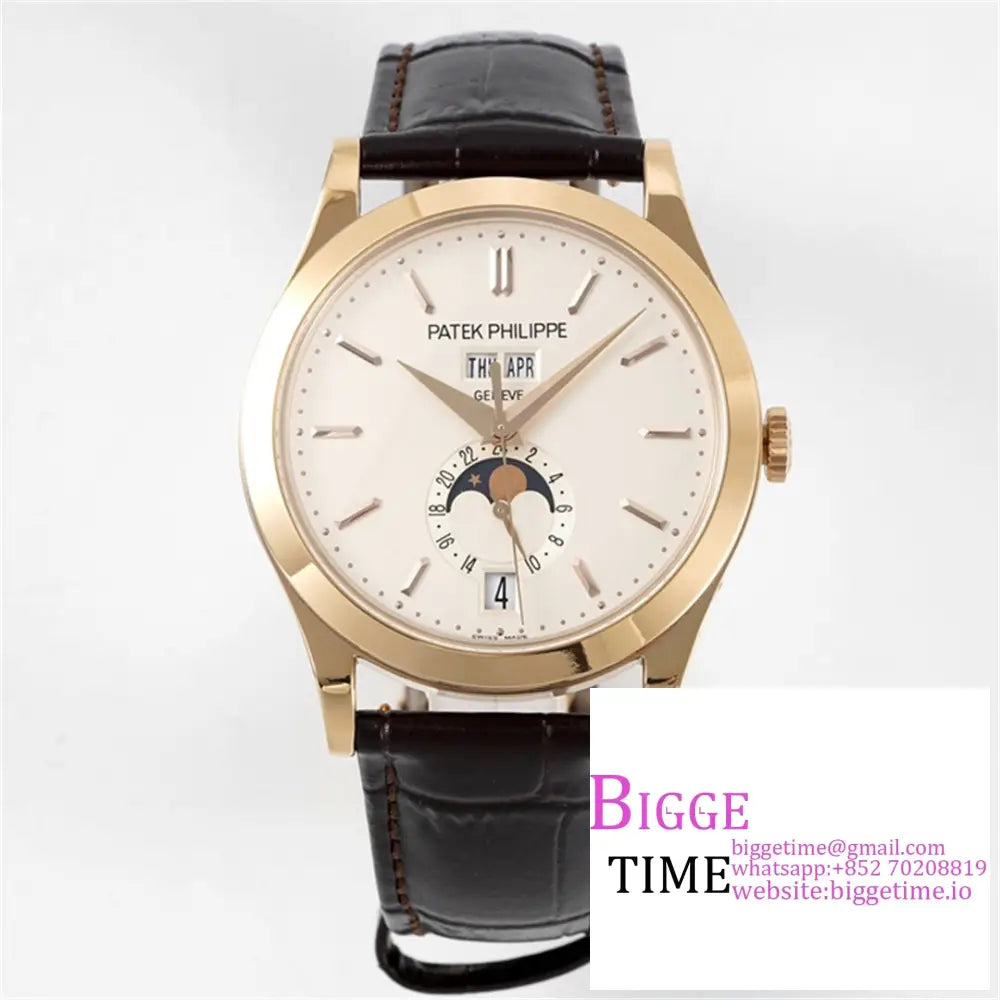 Complications Annual Calendar 38Mm 5396 Rg White Dial Black Leather Strap Ppf A324Sc Option1 Patek