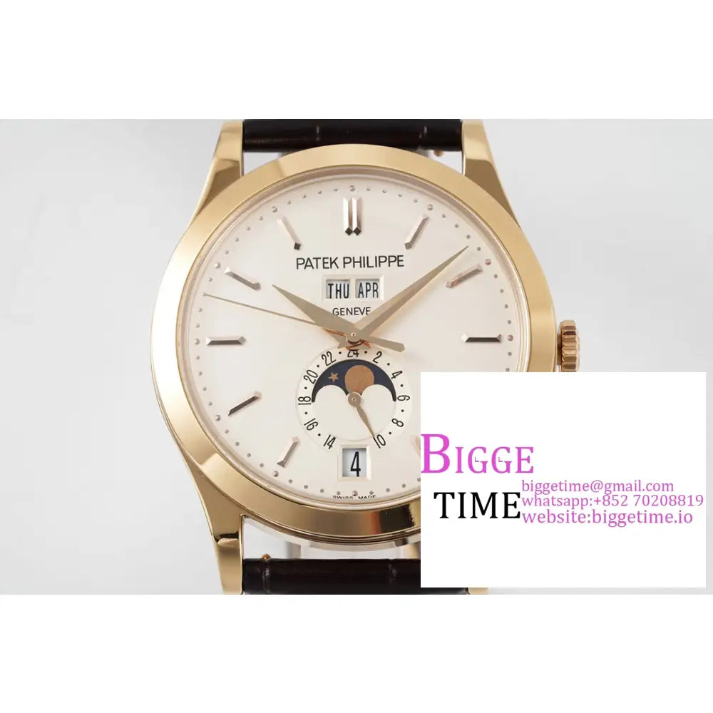 Complications Annual Calendar 38Mm 5396 Rg White Dial Black Leather Strap Ppf A324Sc Patek Philippe