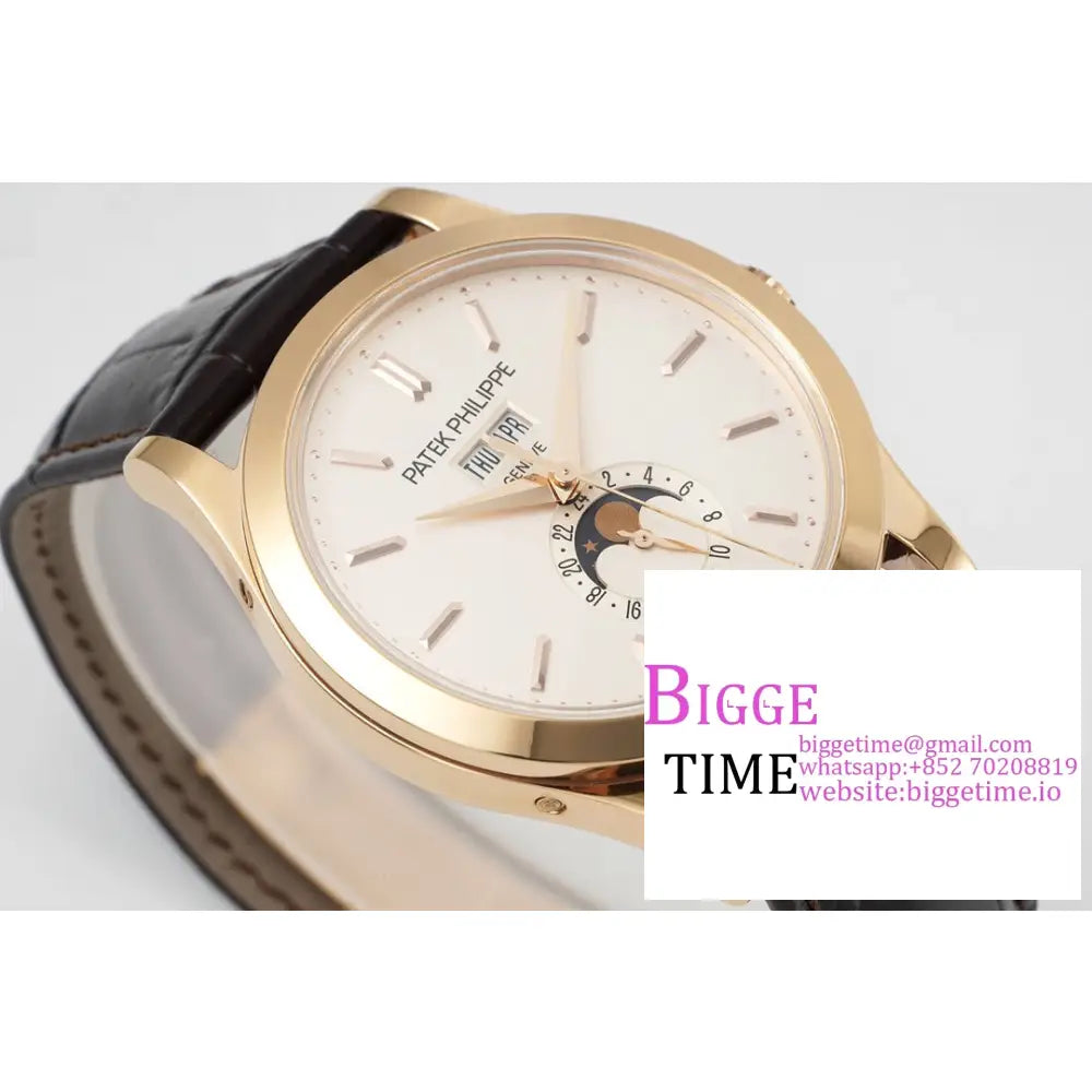 Complications Annual Calendar 38Mm 5396 Rg White Dial Black Leather Strap Ppf A324Sc Patek Philippe