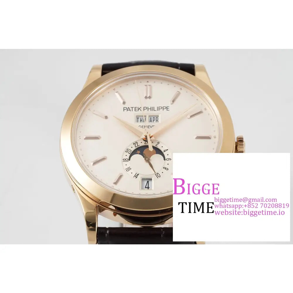 Complications Annual Calendar 38Mm 5396 Rg White Dial Black Leather Strap Ppf A324Sc Patek Philippe