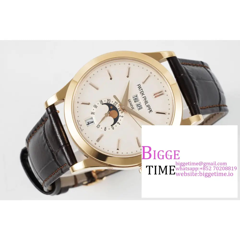 Complications Annual Calendar 38Mm 5396 Rg White Dial Black Leather Strap Ppf A324Sc Patek Philippe