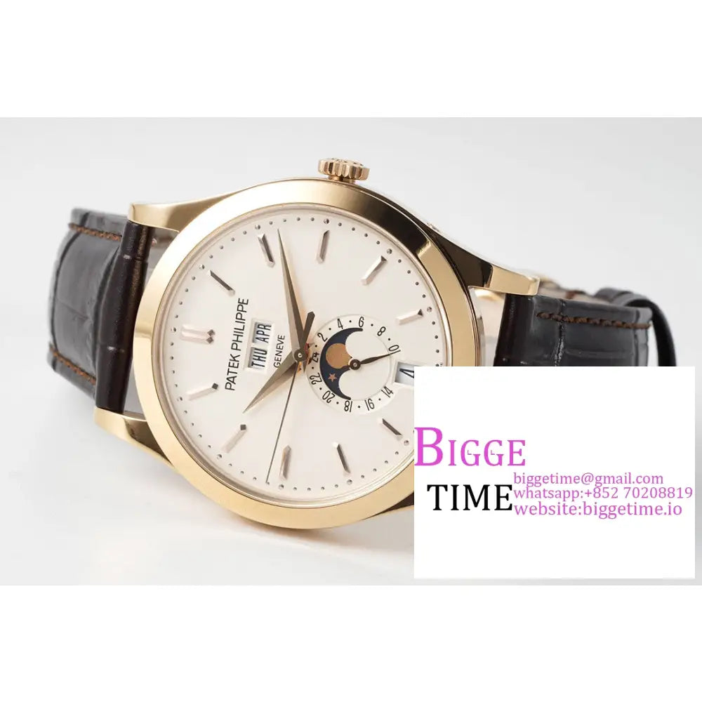 Complications Annual Calendar 38Mm 5396 Rg White Dial Black Leather Strap Ppf A324Sc Patek Philippe