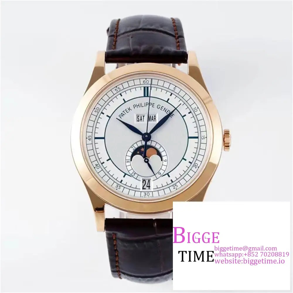 Complications Annual Calendar 38Mm 5396 Rg White Dial Brown Leather Strap Ppf A324Sc Option1 Patek