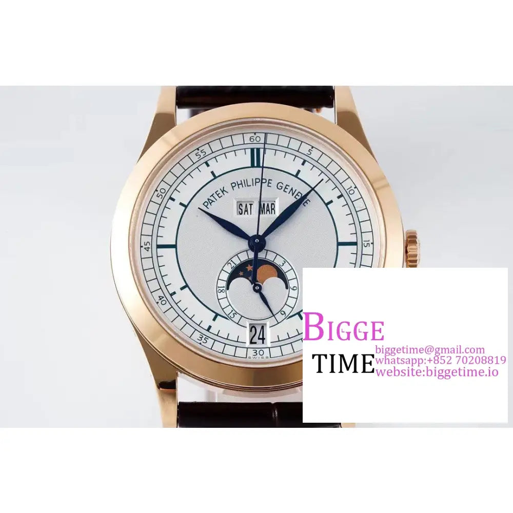 Complications Annual Calendar 38Mm 5396 Rg White Dial Brown Leather Strap Ppf A324Sc Patek Philippe