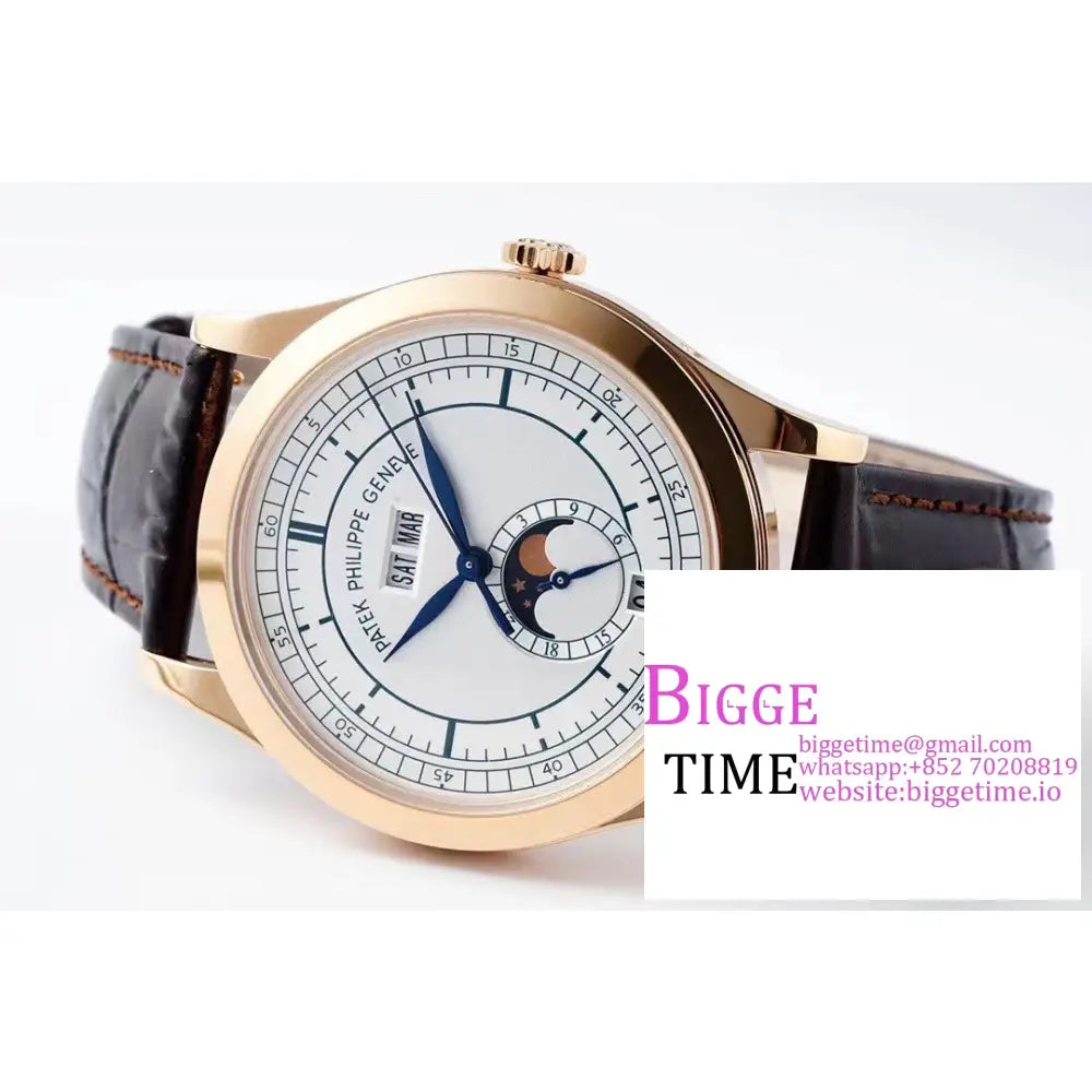 Complications Annual Calendar 38Mm 5396 Rg White Dial Brown Leather Strap Ppf A324Sc Patek Philippe