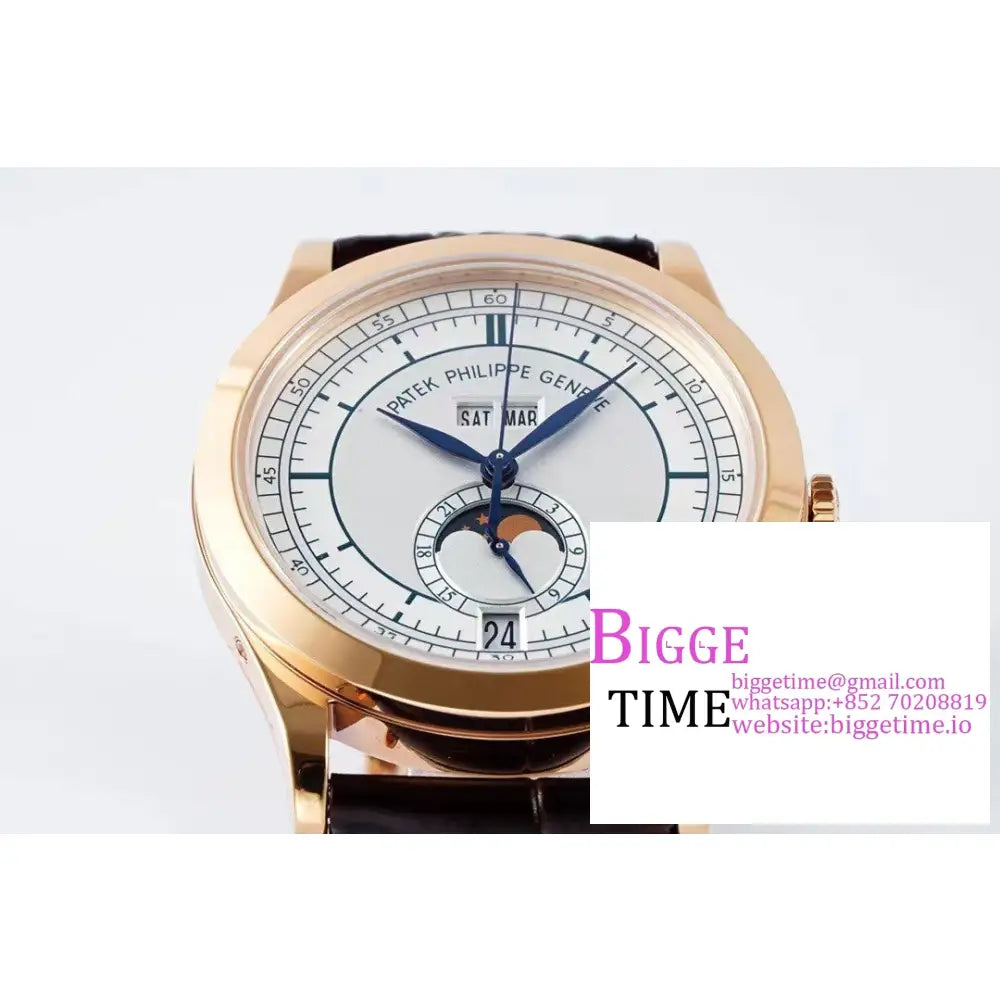 Complications Annual Calendar 38Mm 5396 Rg White Dial Brown Leather Strap Ppf A324Sc Patek Philippe