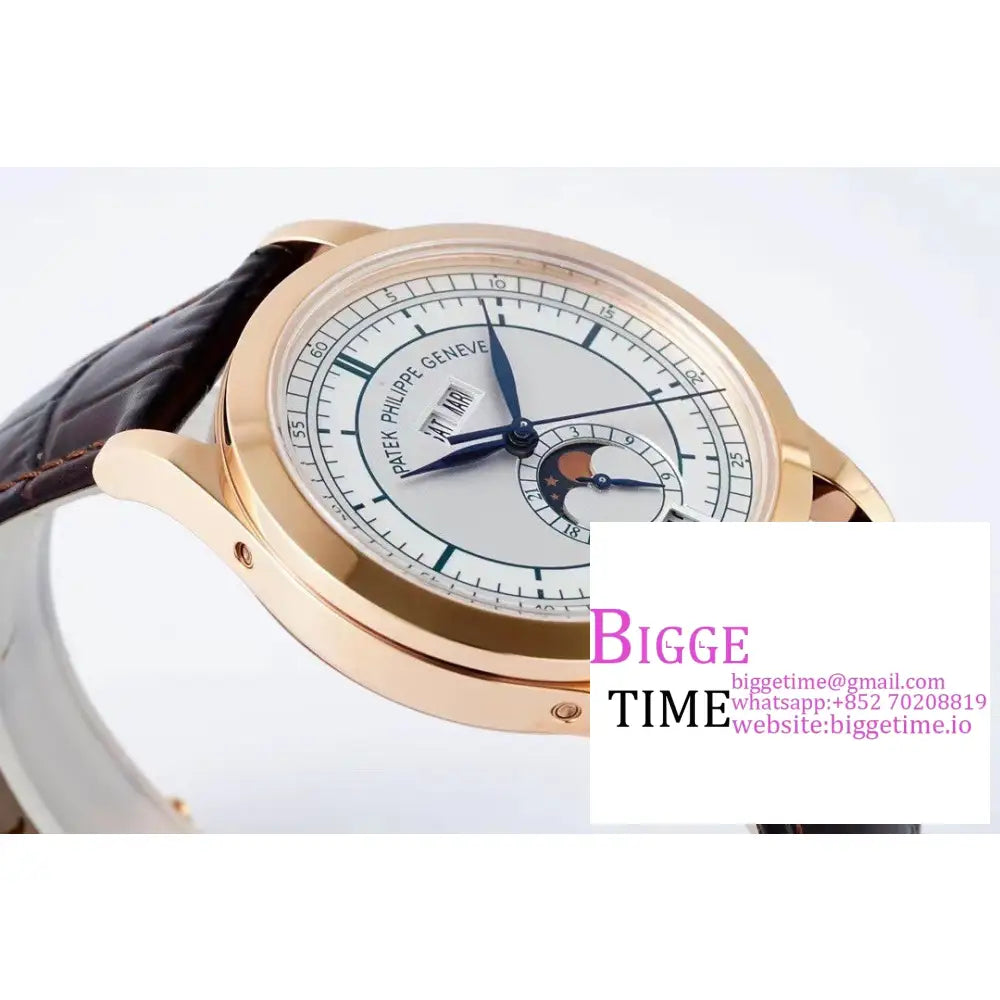 Complications Annual Calendar 38Mm 5396 Rg White Dial Brown Leather Strap Ppf A324Sc Patek Philippe