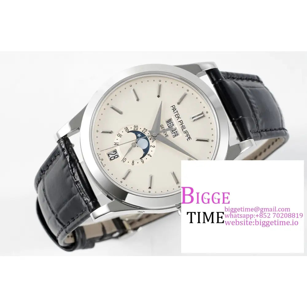 Complications Annual Calendar 38Mm 5396 White Dial Black Leather Strap Ppf A324Sc Patek Philippe