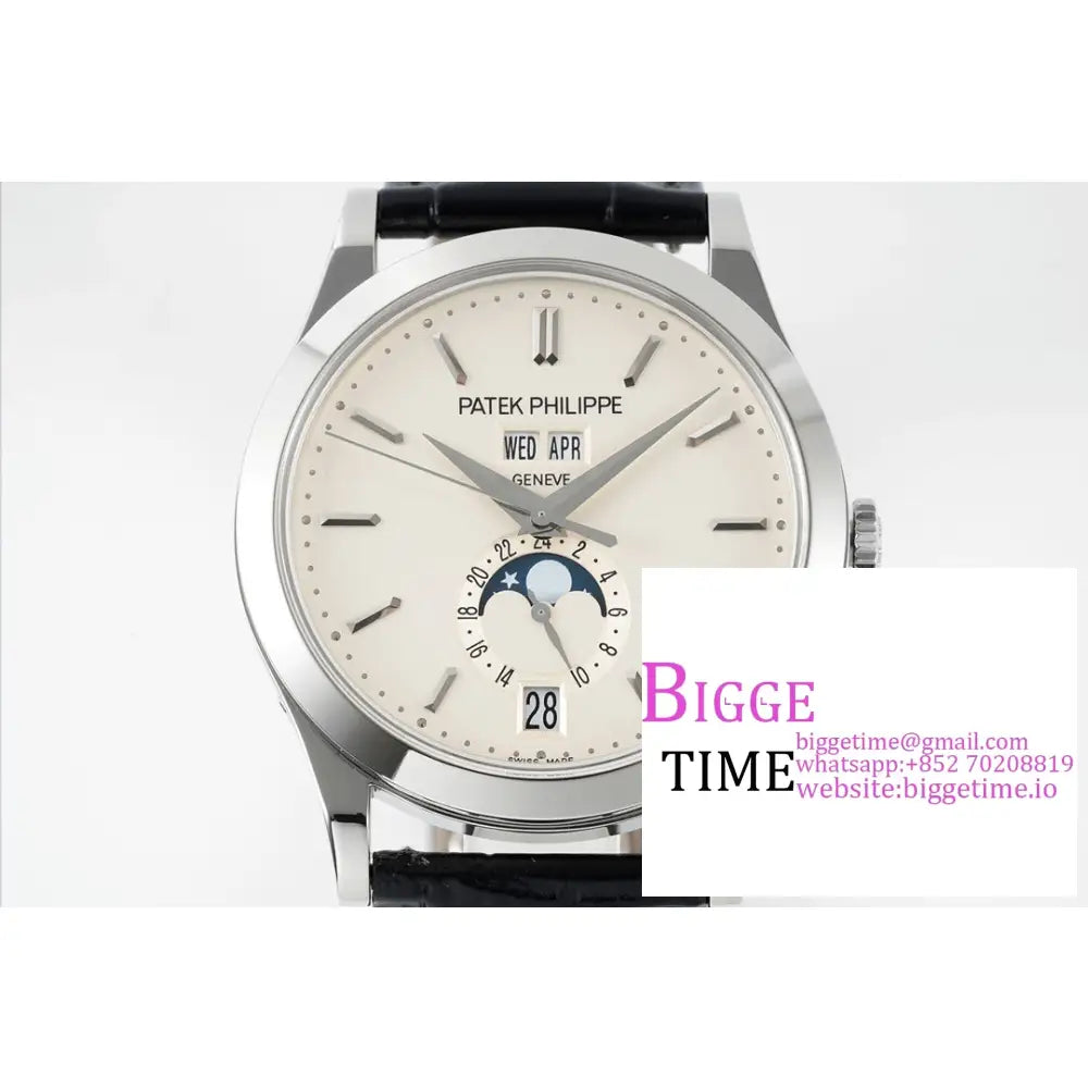 Complications Annual Calendar 38Mm 5396 White Dial Black Leather Strap Ppf A324Sc Patek Philippe