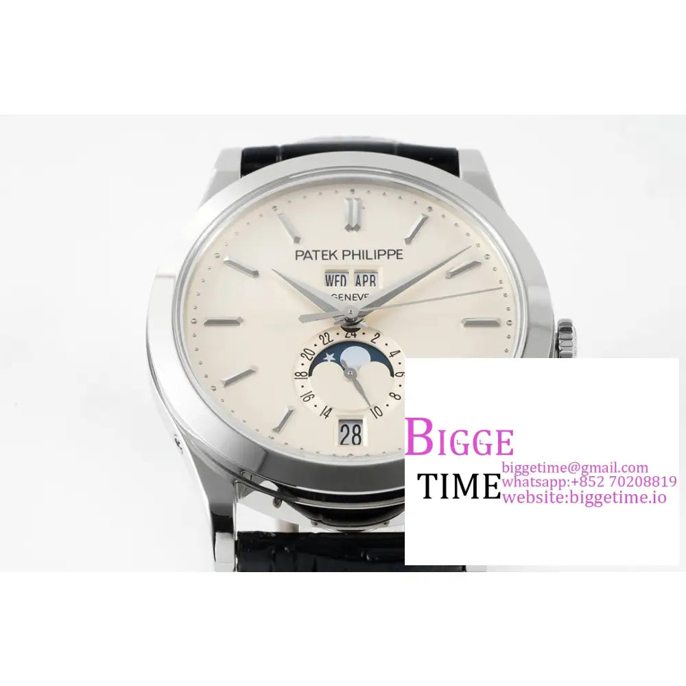 Complications Annual Calendar 38Mm 5396 White Dial Black Leather Strap Ppf A324Sc Patek Philippe