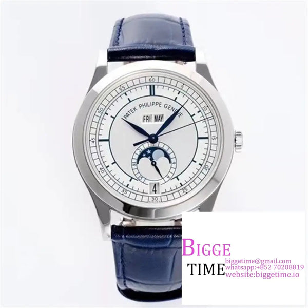 Complications Annual Calendar 38Mm 5396 White Dial Blue Leather Strap Ppf A324Sc Option1 Patek