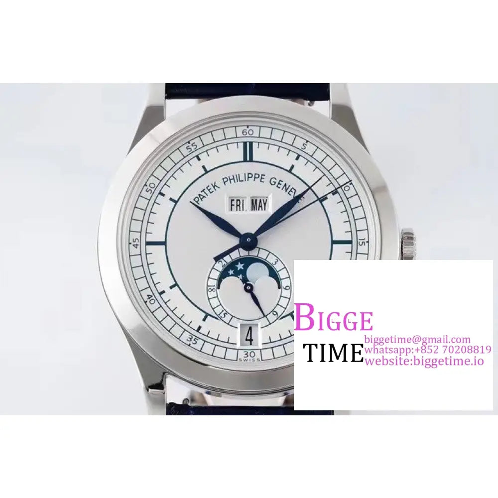 Complications Annual Calendar 38Mm 5396 White Dial Blue Leather Strap Ppf A324Sc Patek Philippe