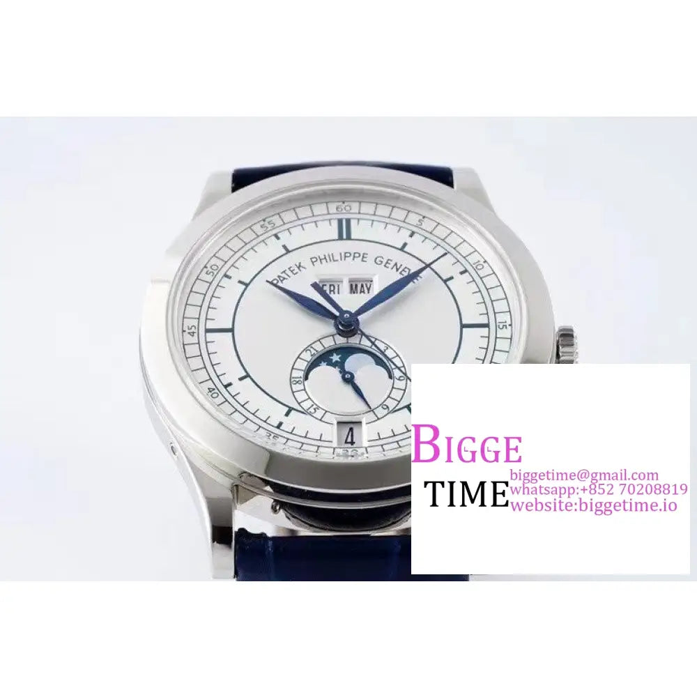 Complications Annual Calendar 38Mm 5396 White Dial Blue Leather Strap Ppf A324Sc Patek Philippe