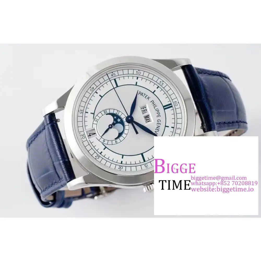 Complications Annual Calendar 38Mm 5396 White Dial Blue Leather Strap Ppf A324Sc Patek Philippe