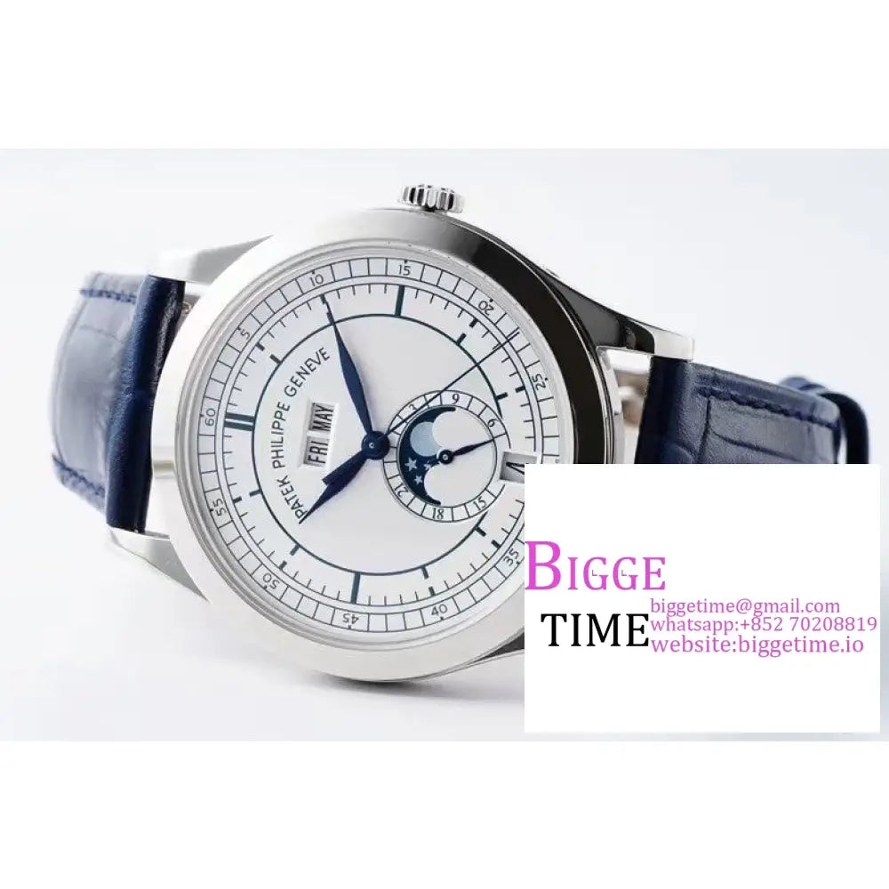 Complications Annual Calendar 38Mm 5396 White Dial Blue Leather Strap Ppf A324Sc Patek Philippe