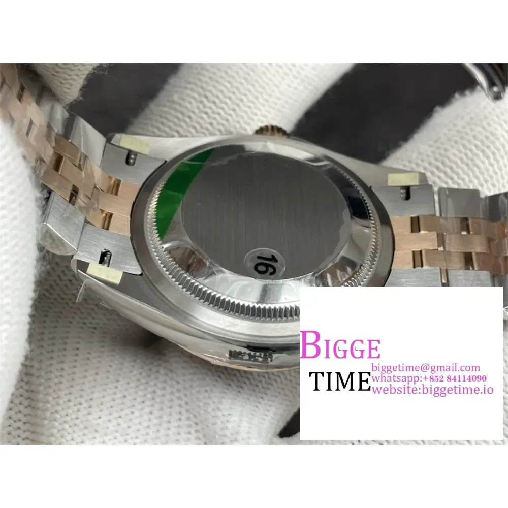 Datejust 36Mm Fluted Bezel Grey Dial Rg/Ss Jubilee Bracelet Vsf Vs3235 Rolex