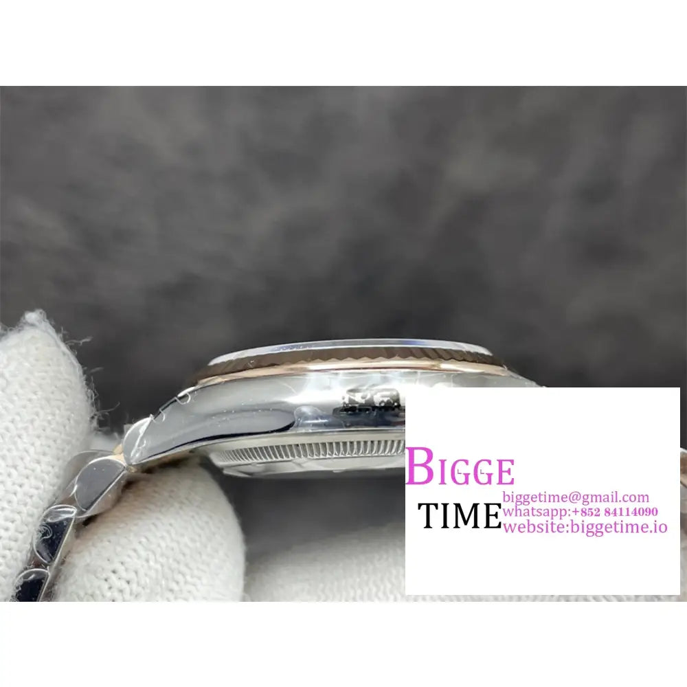 Datejust 36Mm Fluted Bezel Grey Dial Rg/Ss Jubilee Bracelet Vsf Vs3235 Rolex
