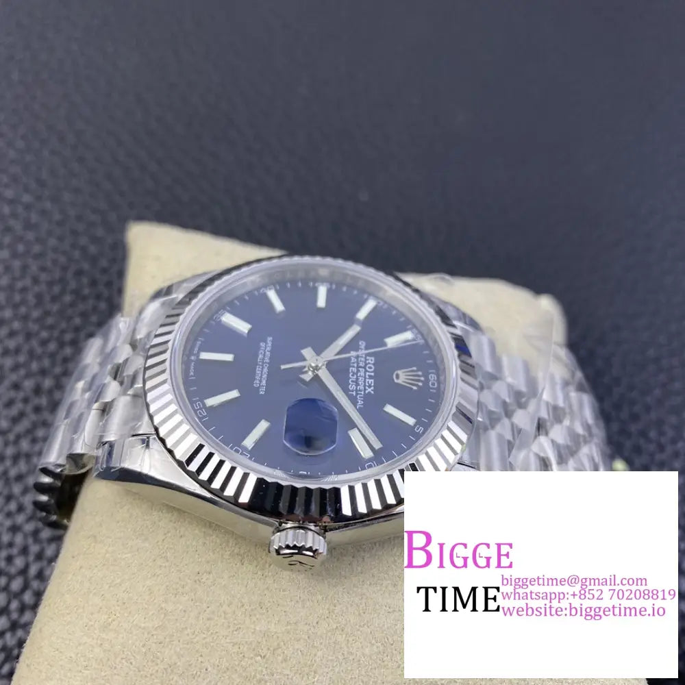 Datejust 41Mm 126334 Fluted Bezel Blue Dial Jubilee Bracelet Vsf Vs3235 Rolex