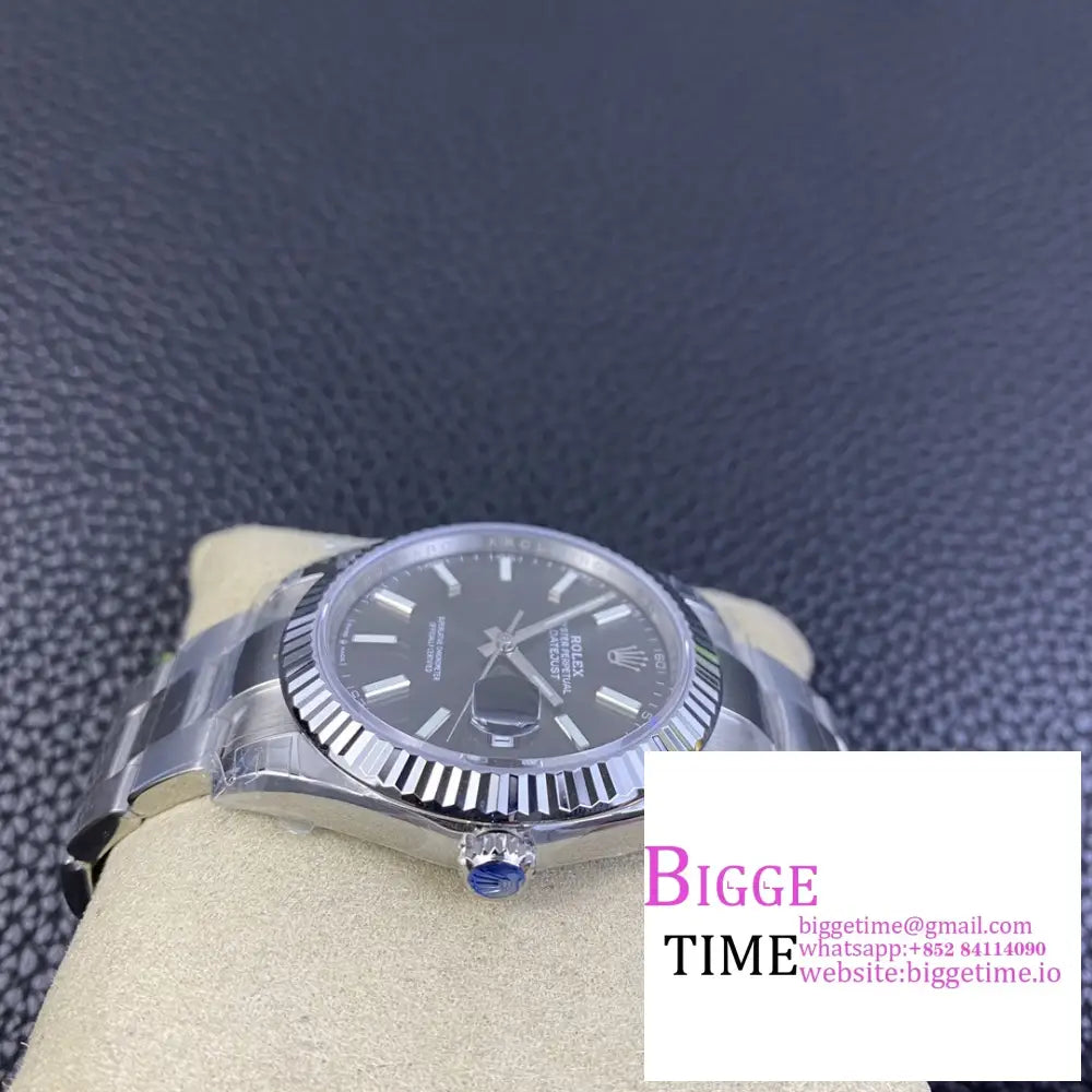 Datejust 41Mm 126334 Fluted Bezel Grey Dial Oyster Bracelet Vsf Vs3235 Rolex
