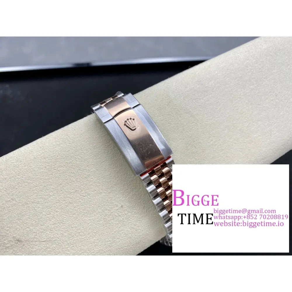 Datejust 41Mm Fluted Bezel Chocolate Dial Rg/Ss Jubilee Bracelet Vsf Vs3235 Rolex