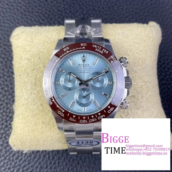 Daytona 116506 Ceramic Bezel Ice Blue Dial Diamond Marker Ss Bracelet Clean Factory Cf Sa4130