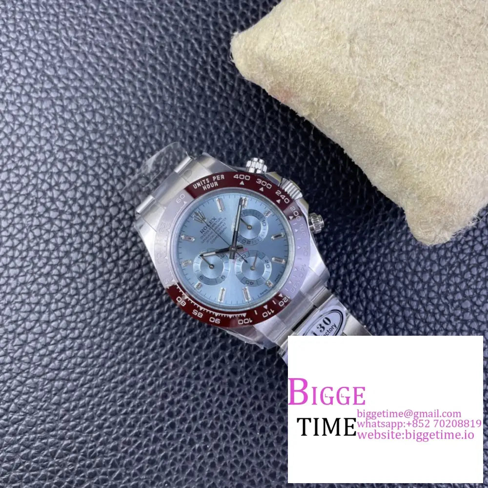 Daytona 116506 Ceramic Bezel Ice Blue Dial Diamond Marker Ss Bracelet Clean Factory Cf Sa4130 Rolex