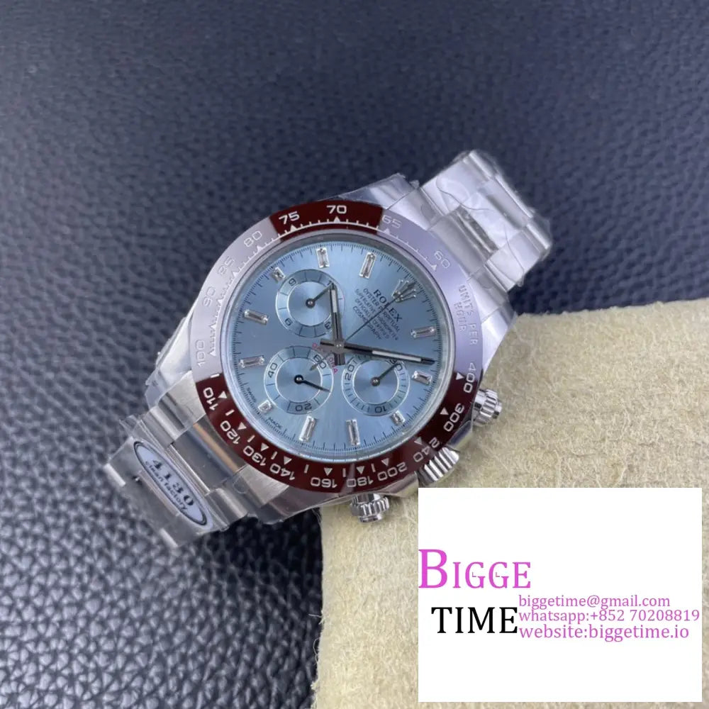 Daytona 116506 Ceramic Bezel Ice Blue Dial Diamond Marker Ss Bracelet Clean Factory Cf Sa4130 Rolex