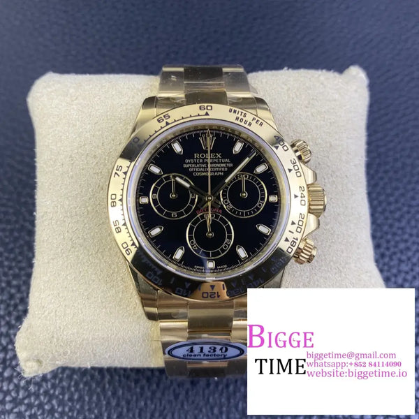 Daytona 116509 Yg Black Dial Bracelet Clean Factory Cf Sa4130 Option1 Rolex