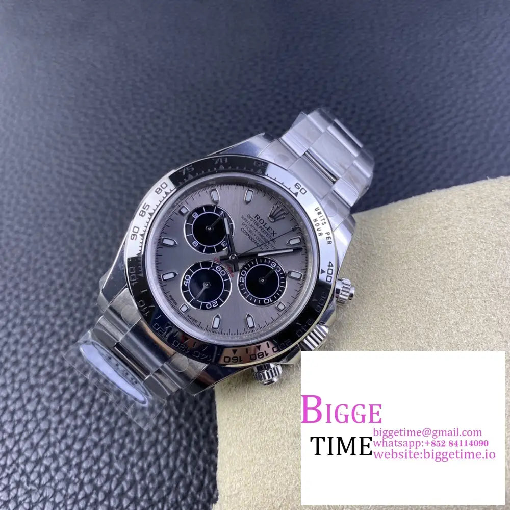 Daytona 116509 Grey Dial Ss Bracelet Clean Factory Cf Sa4130 Rolex