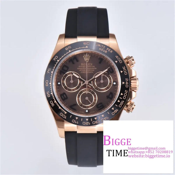 Daytona 116515Ln Rg Ceramic Bezel Brown Dial Arabic Numerals Marker Oysterflex Strap Clean Factory