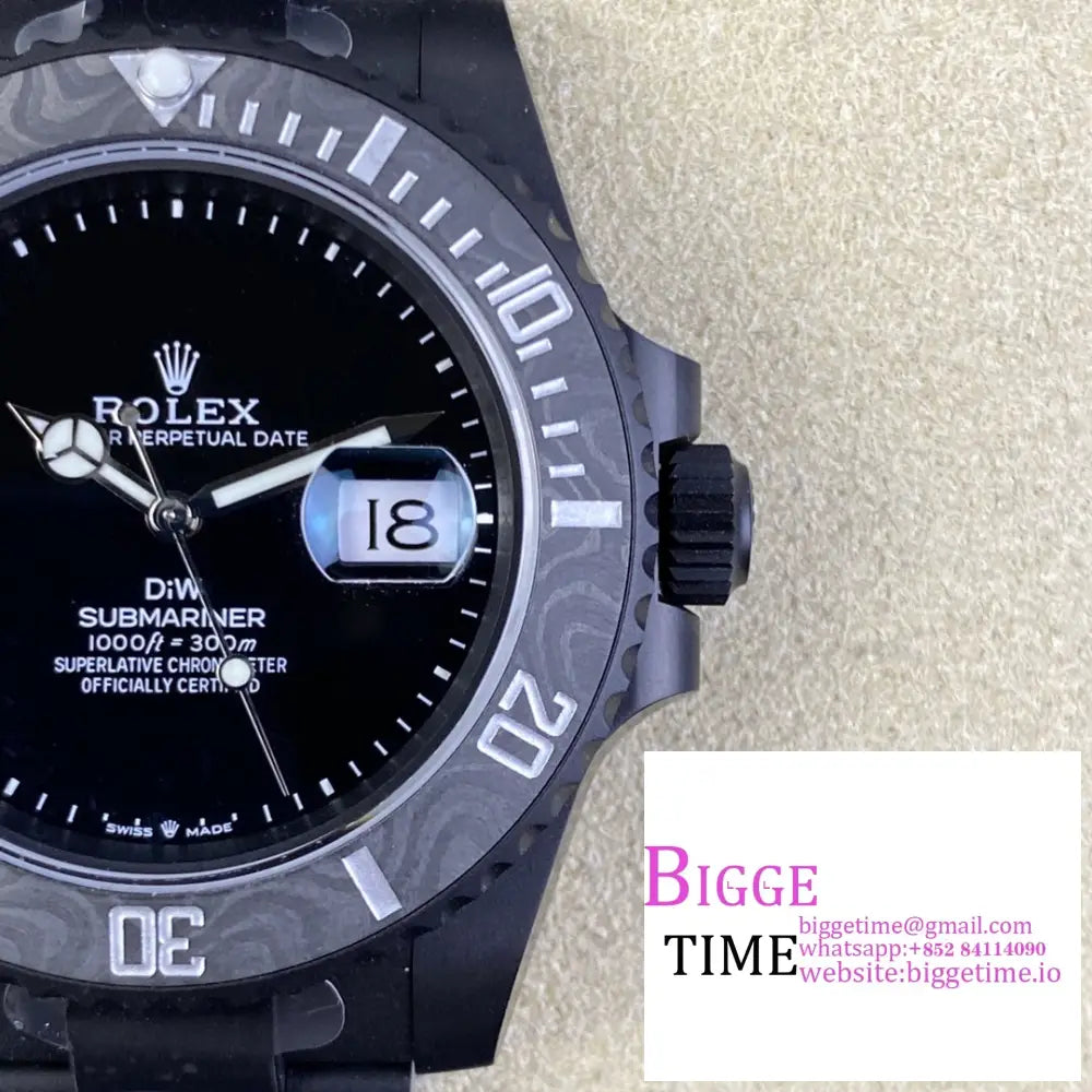 Diw Submariner 40Mm Black Dial Ss Bracelet Vsf Vs3135 Rolex