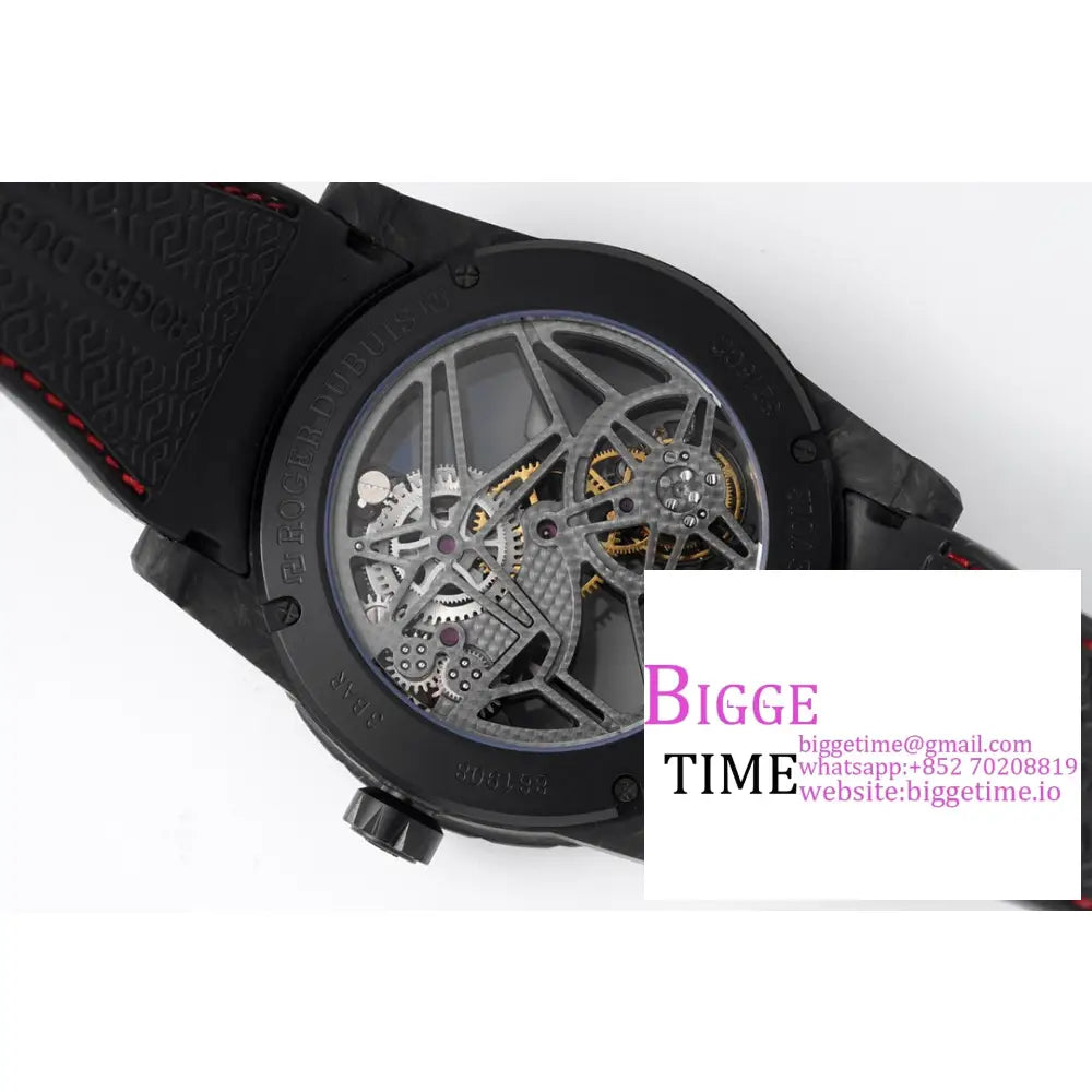 Excalibur Tourbillon 45M Black Openwork Rubber Strap Jbf Tourb Roger Dubuis