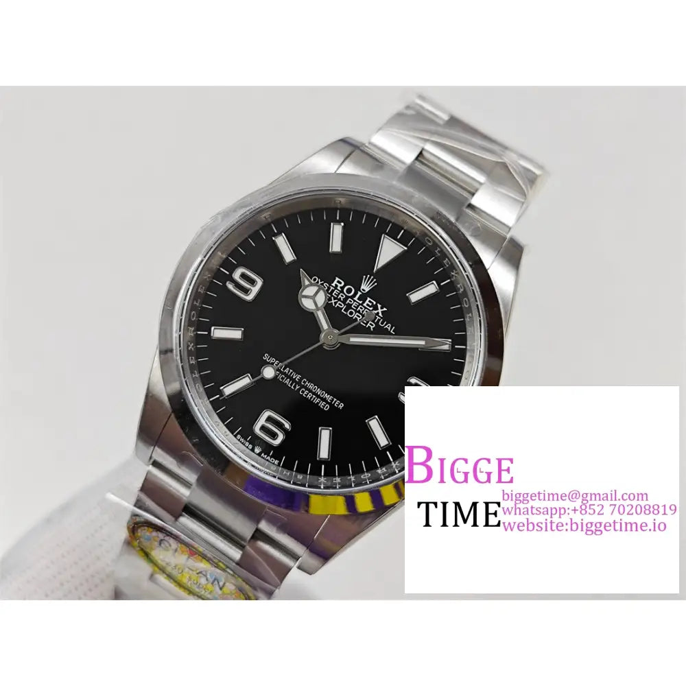 Explorer I 36Mm 124270 Black Dial Ss Bracelet Clean Factory Cf Vr3230 Rolex