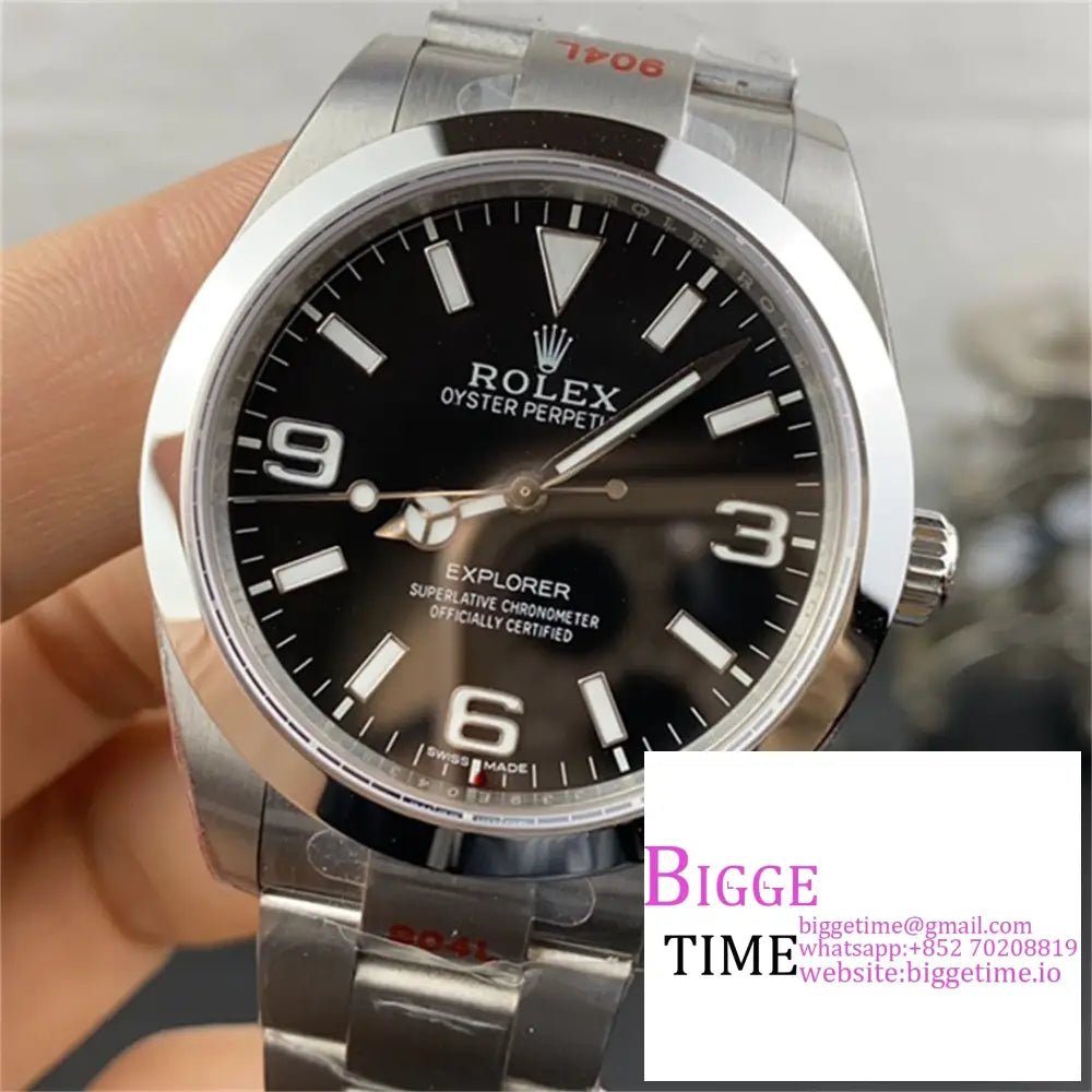 Explorer I 39Mm 214270 Black Dial Ss Bracelet Gmf Vr3230 Rolex