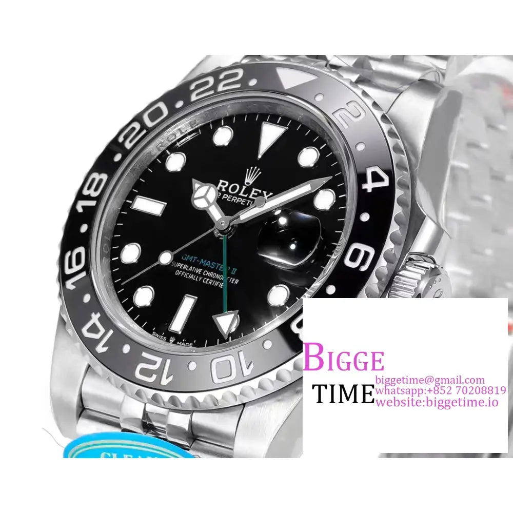 Gmt-Master Ii 116710 Ln 904L Black Ceramic Bezel Jubilee Bracelet Clean Factory Cf Vr3186 Rolex