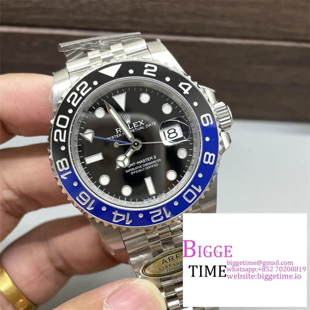 Gmt-Master Ii 126710 Blnr 904L Black/Blue Ceramic Bezel Jubilee Bracelet Arf Sh3285 Option1 Rolex