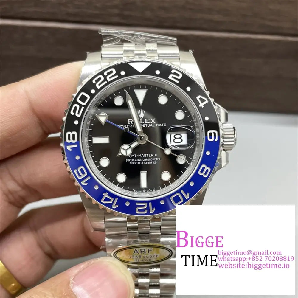 Gmt-Master Ii 126710 Blnr 904L Black/Blue Ceramic Bezel Jubilee Bracelet Arf Sh3285 Rolex