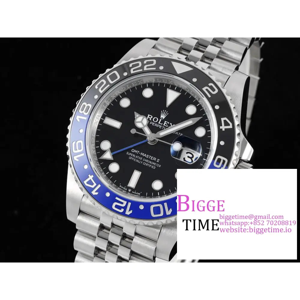 Gmt-Master Ii 126710 Blnr 904L Black/Blue Ceramic Bezel Jubilee Bracelet C + F Dd3285 Rolex