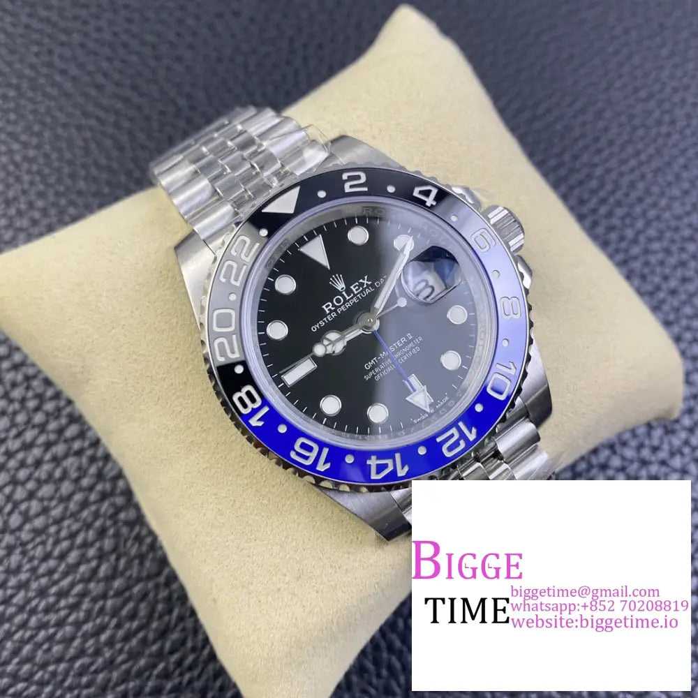 Gmt-Master Ii 126710 Blnr 904L Black/Blue Ceramic Bezel Jubilee Bracelet Clean Factory Cf Dd3285