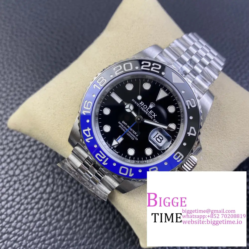 Gmt-Master Ii 126710 Blnr 904L Black/Blue Ceramic Bezel Jubilee Bracelet Clean Factory Cf Dd3285