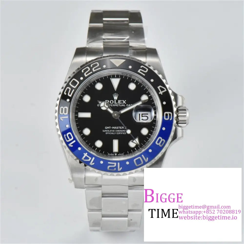 Gmt-Master Ii 126710 Blnr 904L Black/Blue Ceramic Bezel Oyster Bracelet Clean Factory Cf Dd3285