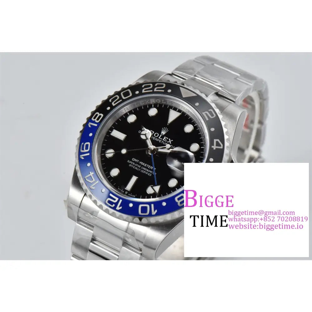 Gmt-Master Ii 126710 Blnr 904L Black/Blue Ceramic Bezel Oyster Bracelet Clean Factory Cf Dd3285