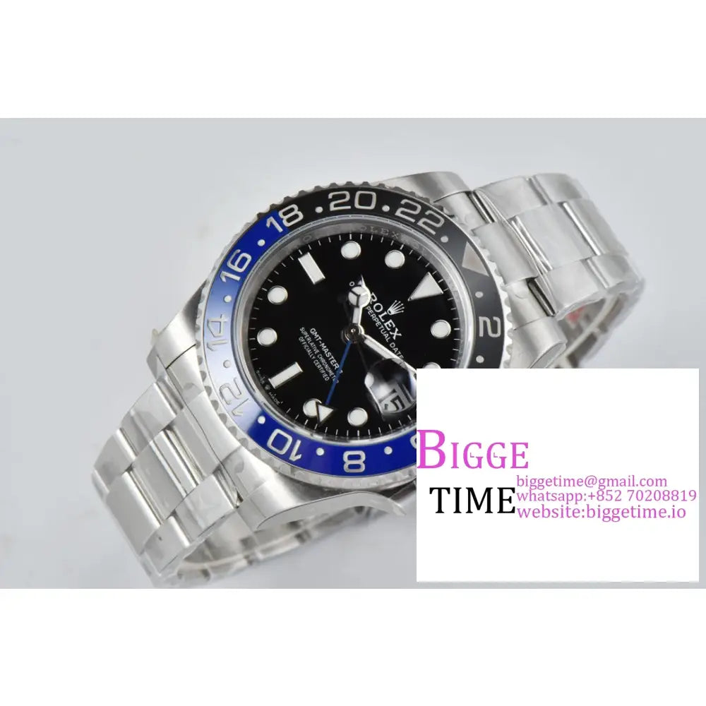 Gmt-Master Ii 126710 Blnr 904L Black/Blue Ceramic Bezel Oyster Bracelet Clean Factory Cf Dd3285