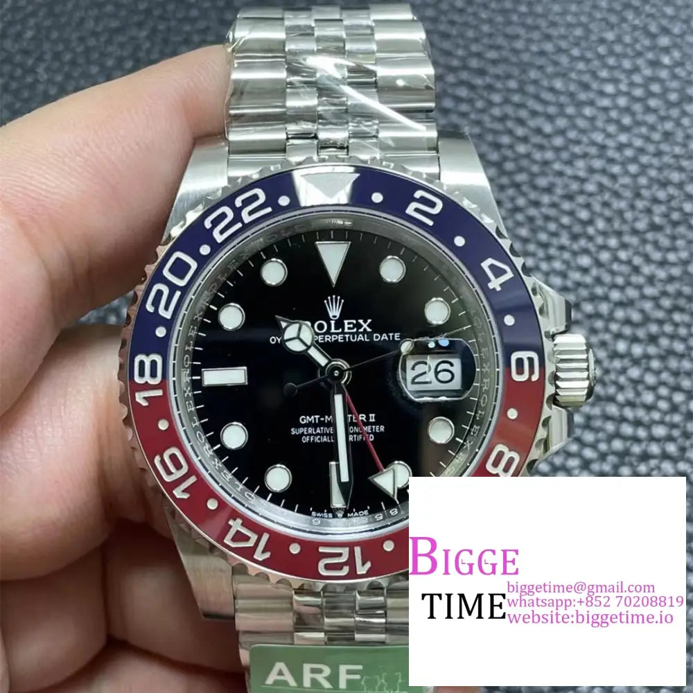 Gmt-Master Ii 126710 Blro 904L Blue/Red Ceramic Bezel Jubilee Bracelet Arf Sh3285 Option1 Rolex